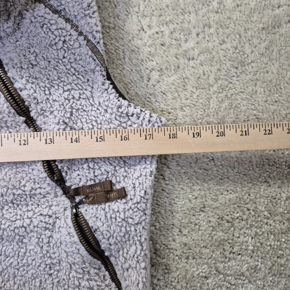 Kuhl Flight Vest Womens Small Beige Deep Pile Fleece Sherpa Full Zip Outdoor - Picture 8 of 11